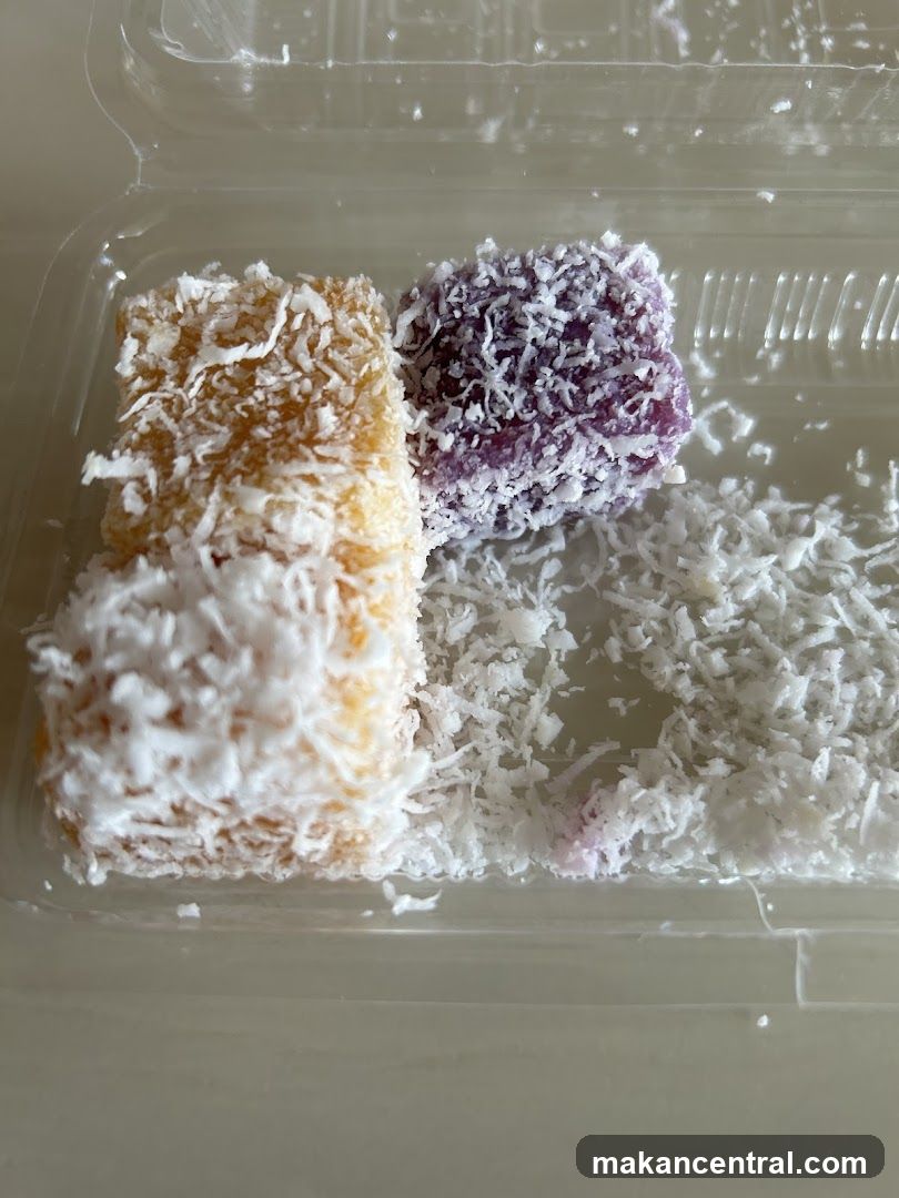 Desserts in a clear container