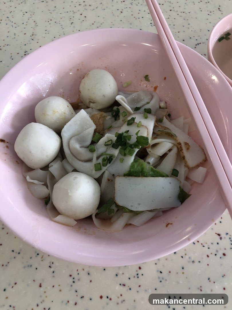 Noodle Dish with Fish Balls
