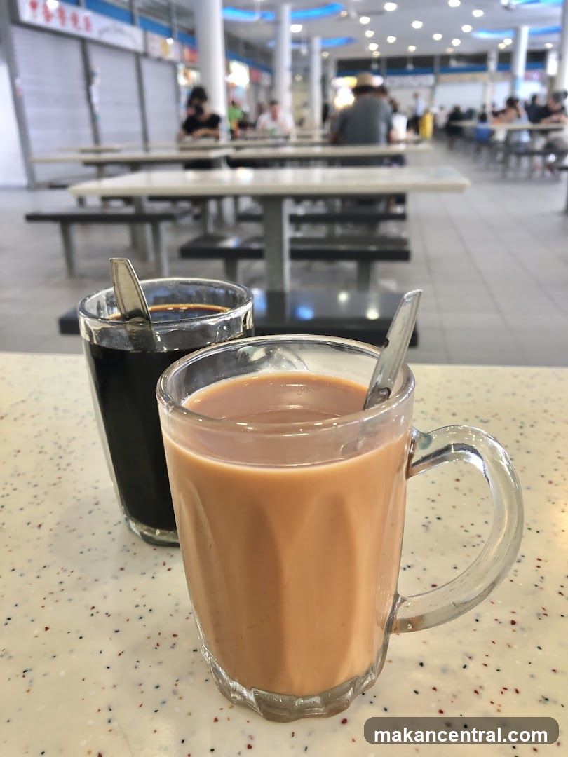 Two drinks on a table