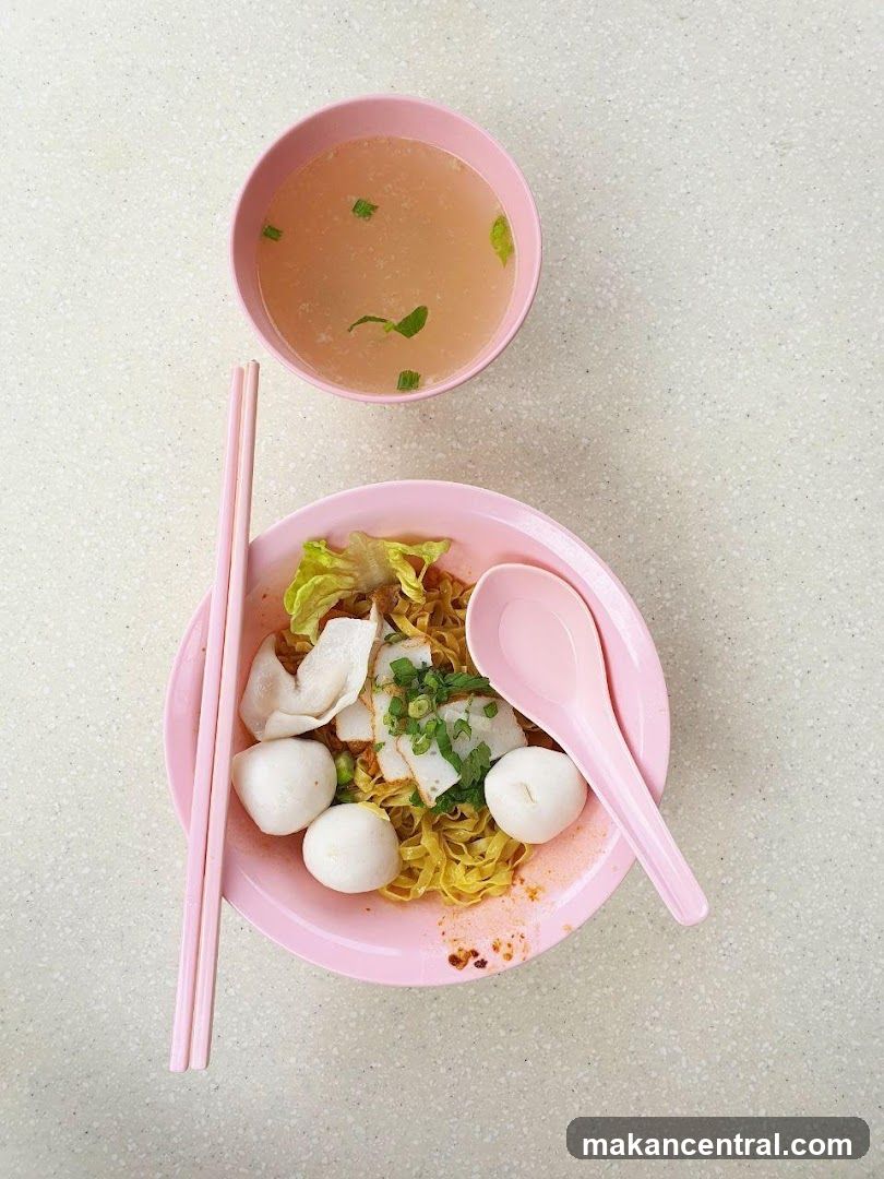 Noodles with Fish Balls and Soup