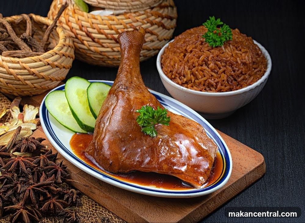 Braised Duck Leg with Rice
