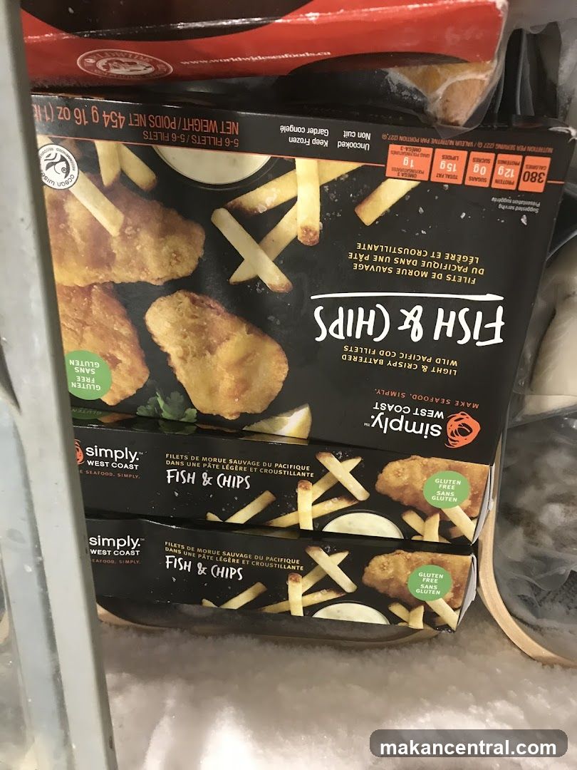 Frozen Fish and Chips Boxes