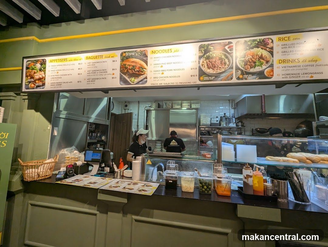 Restaurant counter interior