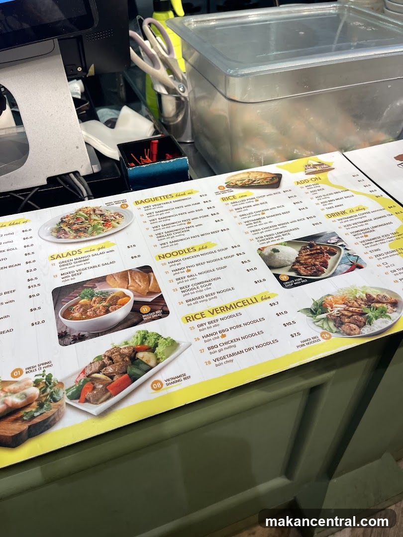 Vietnamese Restaurant Menu