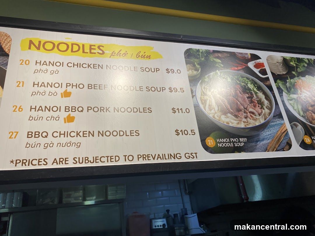 Noodles Menu