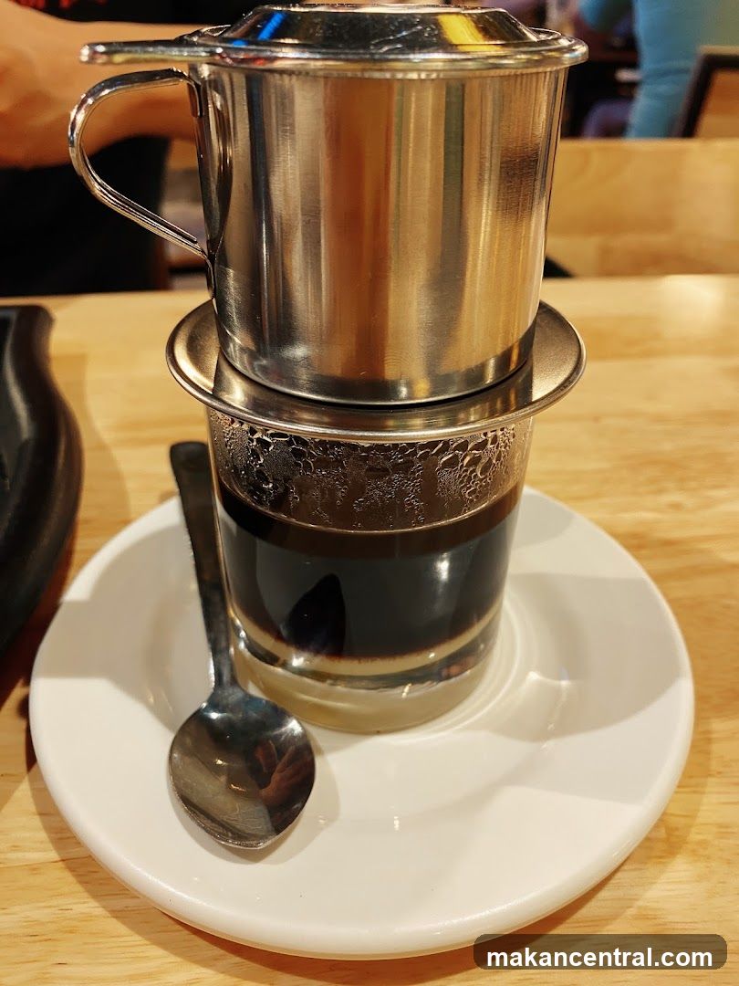Vietnamese coffee setup