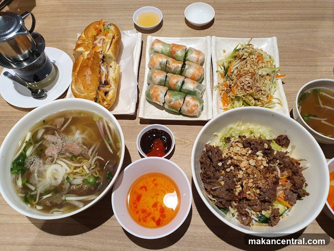 Vietnamese meal spread