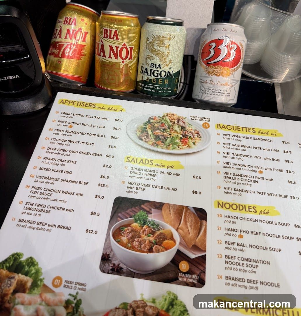 Vietnamese Restaurant Menu