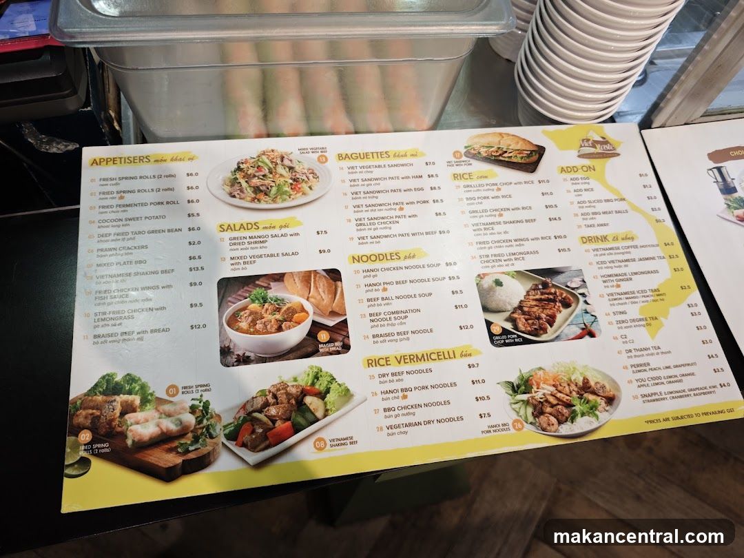 Vietnamese Restaurant Menu
