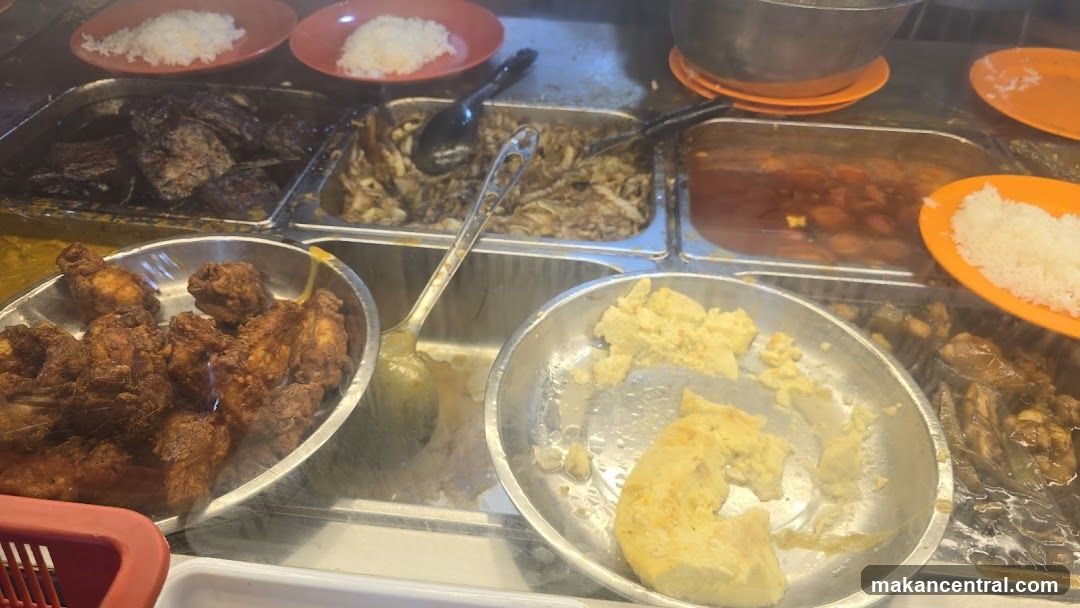 Food display at a stall