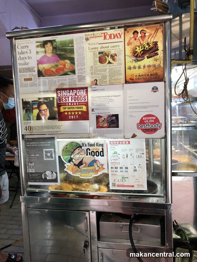 Food stall display panel