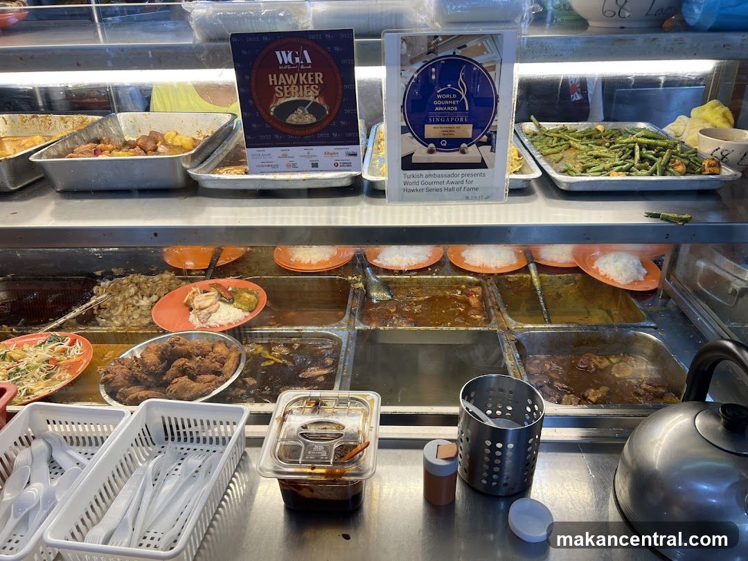 Hawker food stall interior