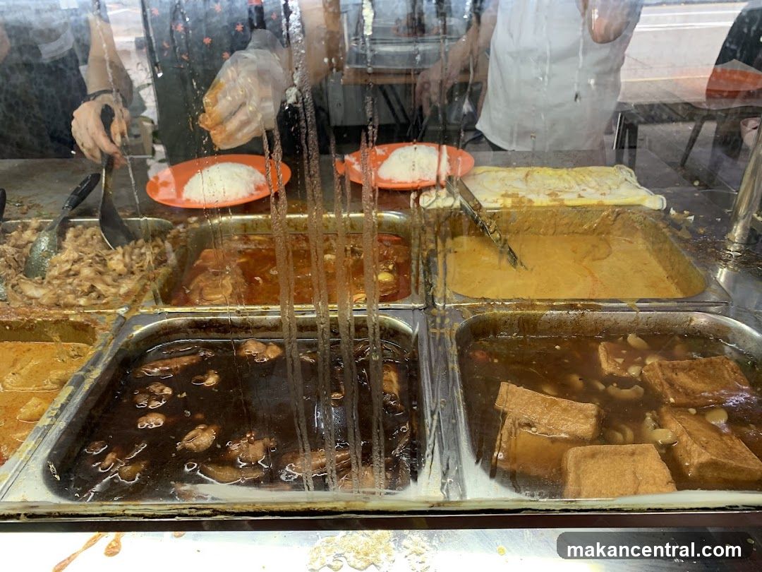 Food stall interior view