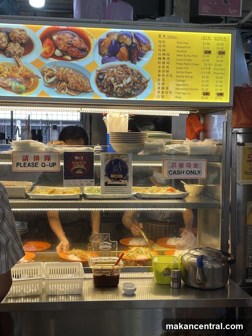 Hawker stall interior