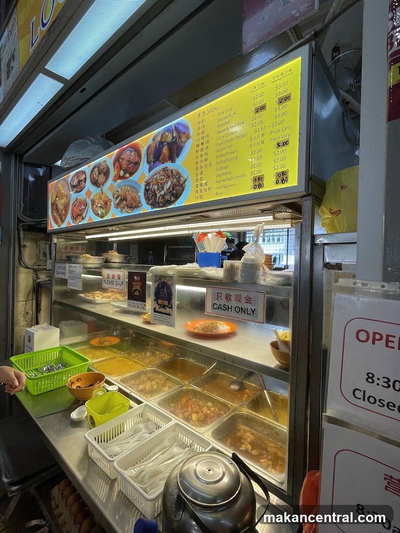 Food stall interior
