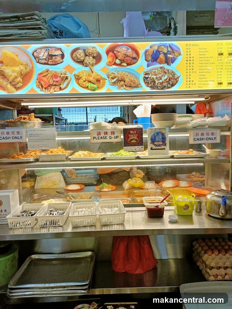 Food stall interior