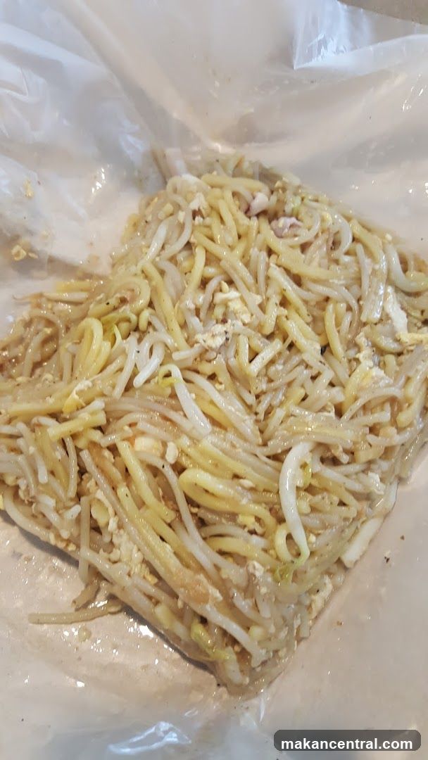 Noodles in packaging