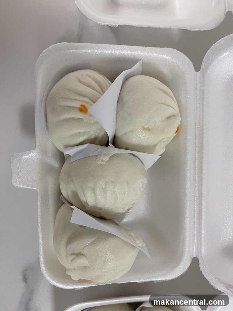 Baozi in foam container