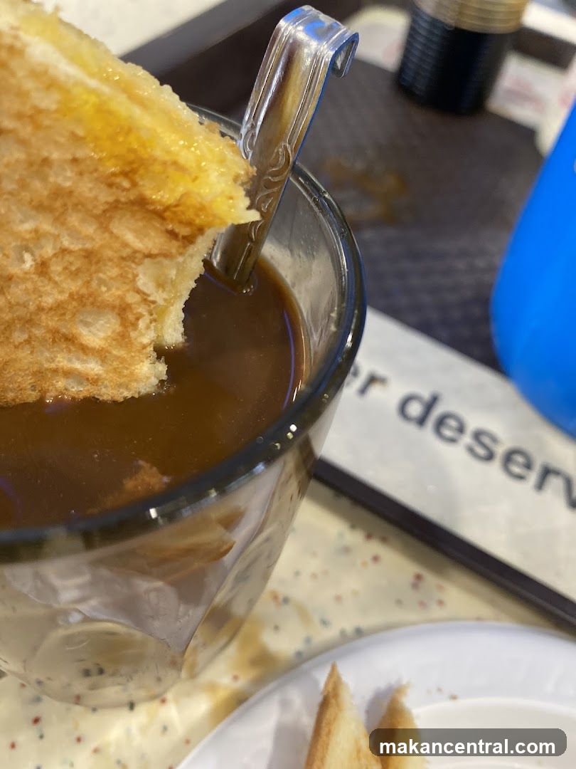 Close-up of coffee and toast