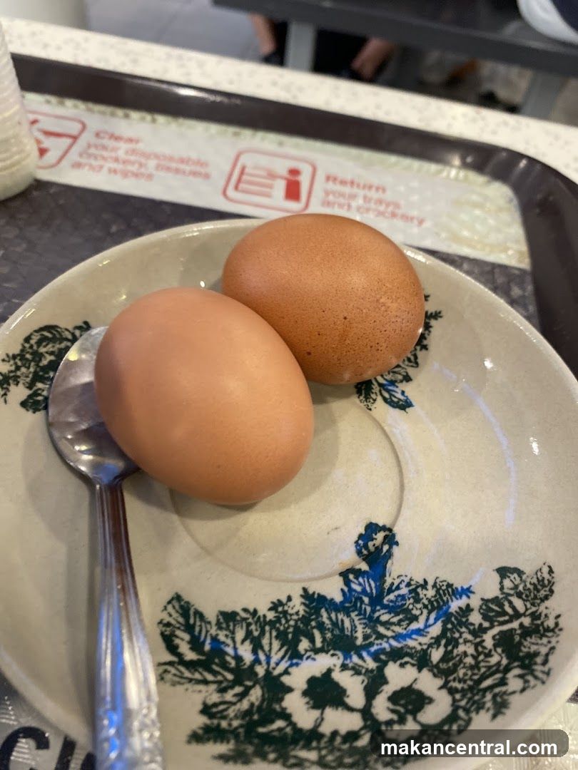 Eggs on Plate at Food Establishment