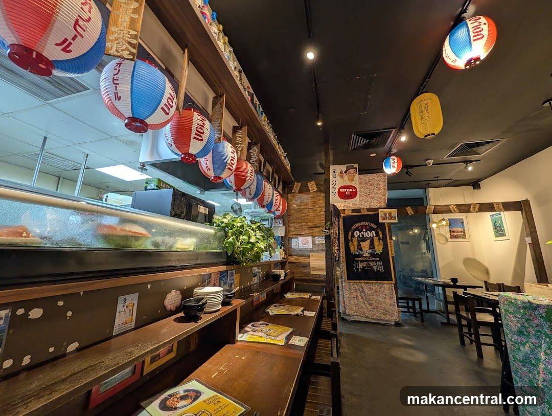 Interior of Japanese restaurant