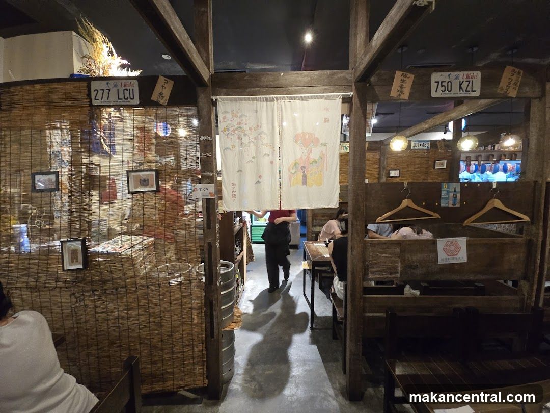 Interior of a Japanese-style restaurant