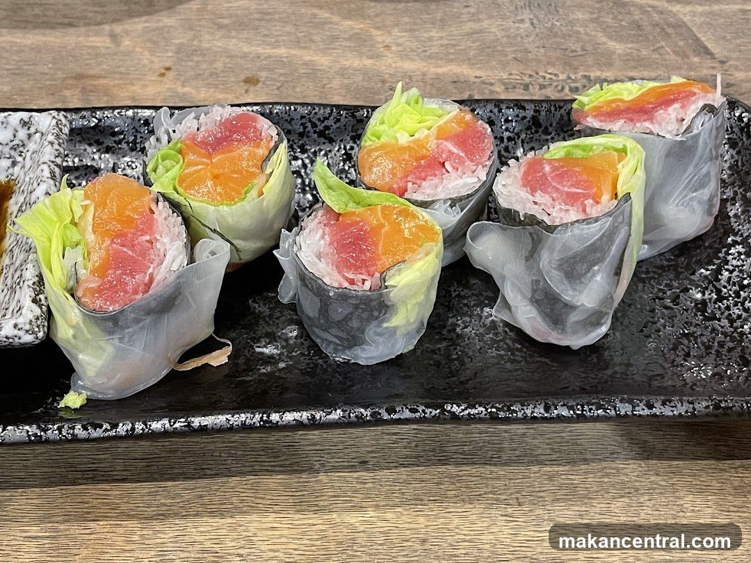 Sushi Rolls on Plate