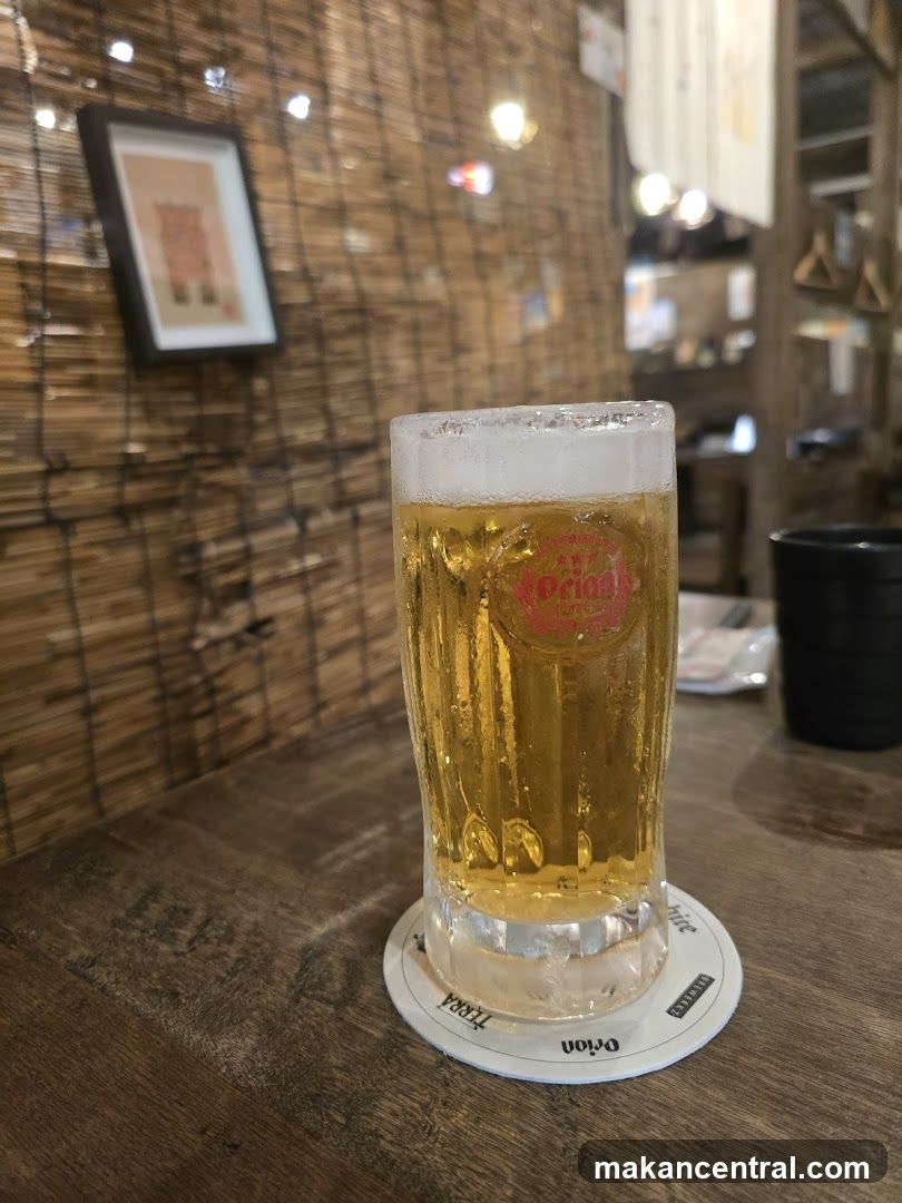 Beer Glass on Wooden Table