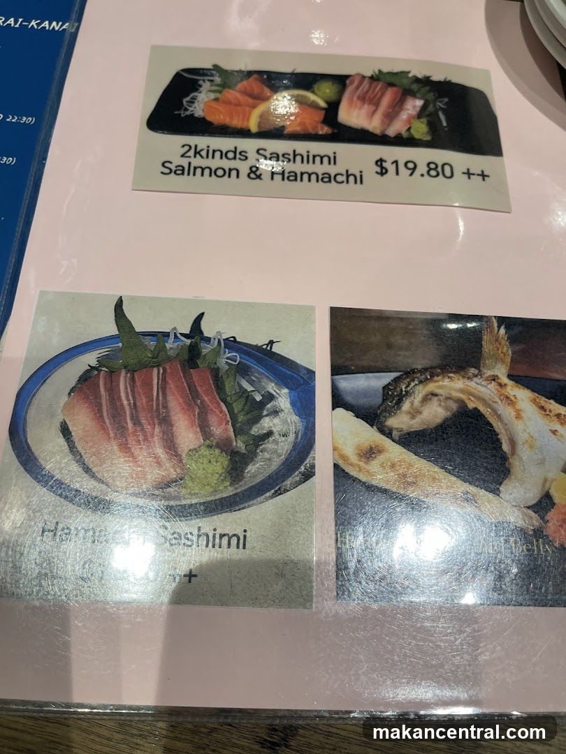 Sushi Menu Section