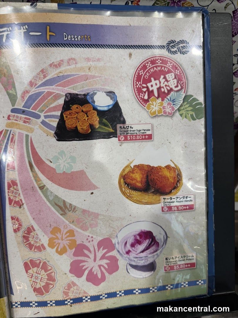 Desserts Menu