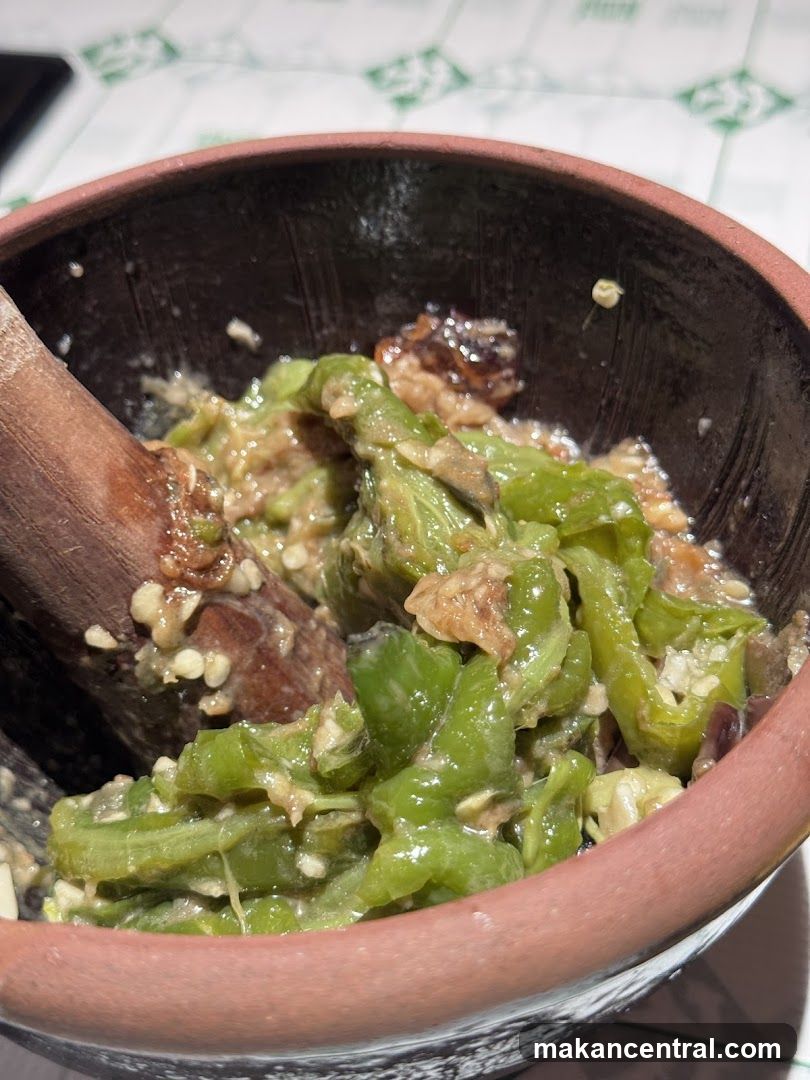 Food Preparation in a Mortar