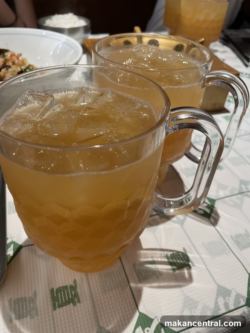 Table Setting with Iced Beverage
