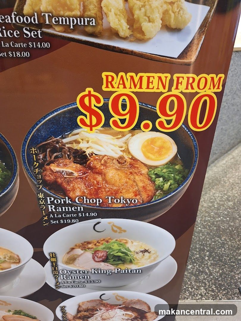 Ramen Menu Display
