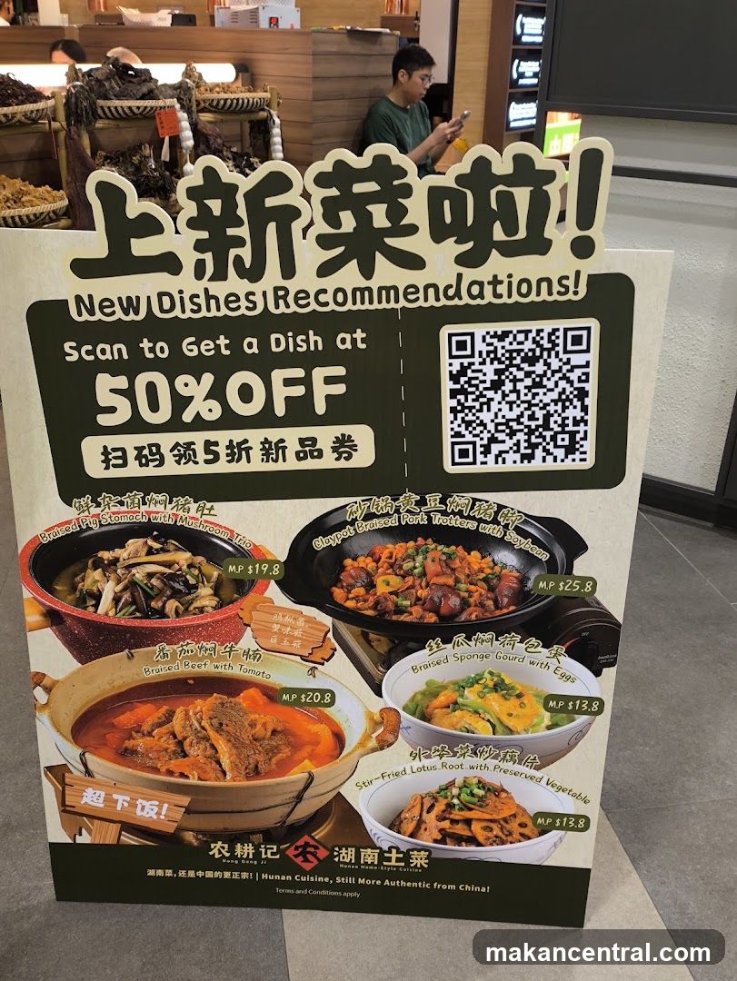 New Dishes Promotion Signboard