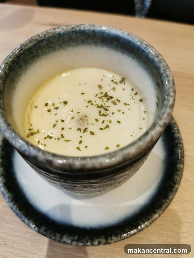 Ceramic bowl with soup
