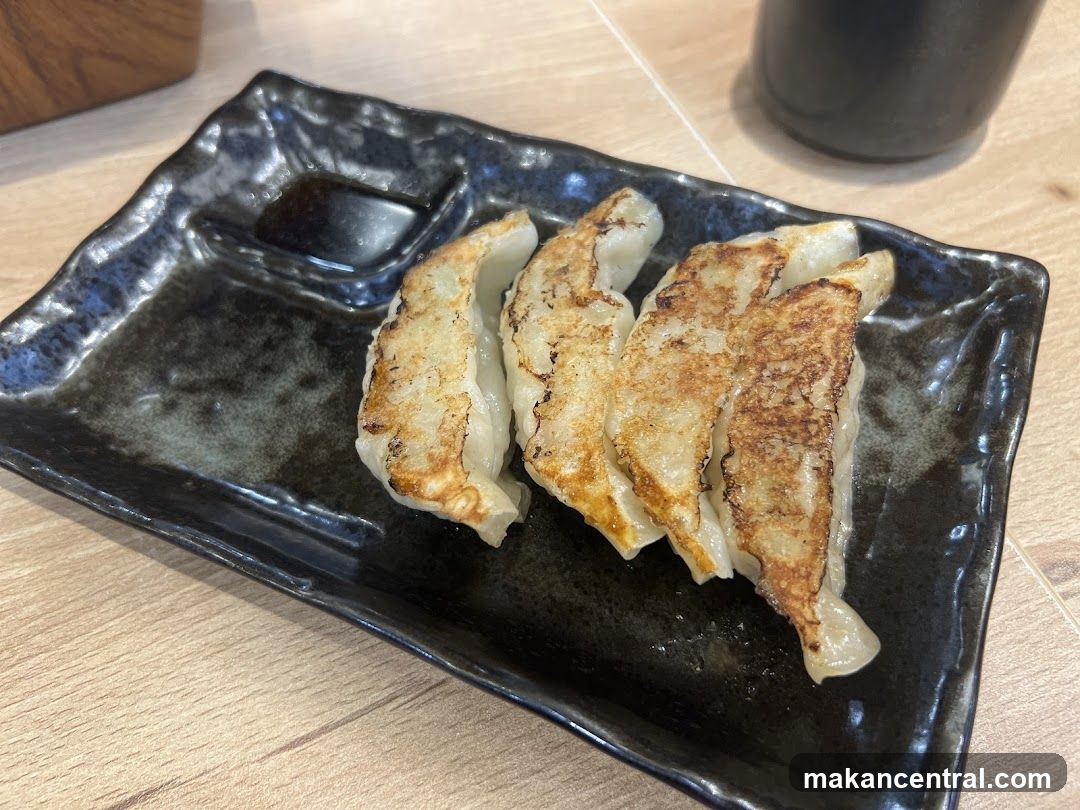 Gyoza on a Plate
