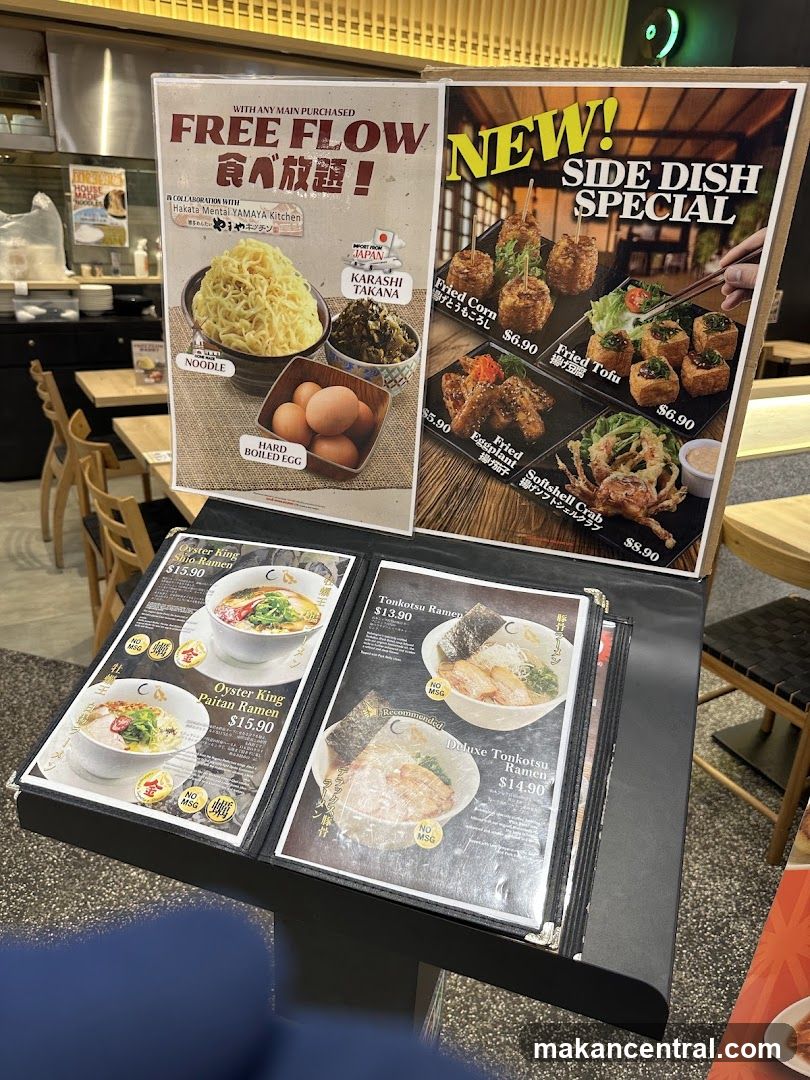 Restaurant Interior Menu Display