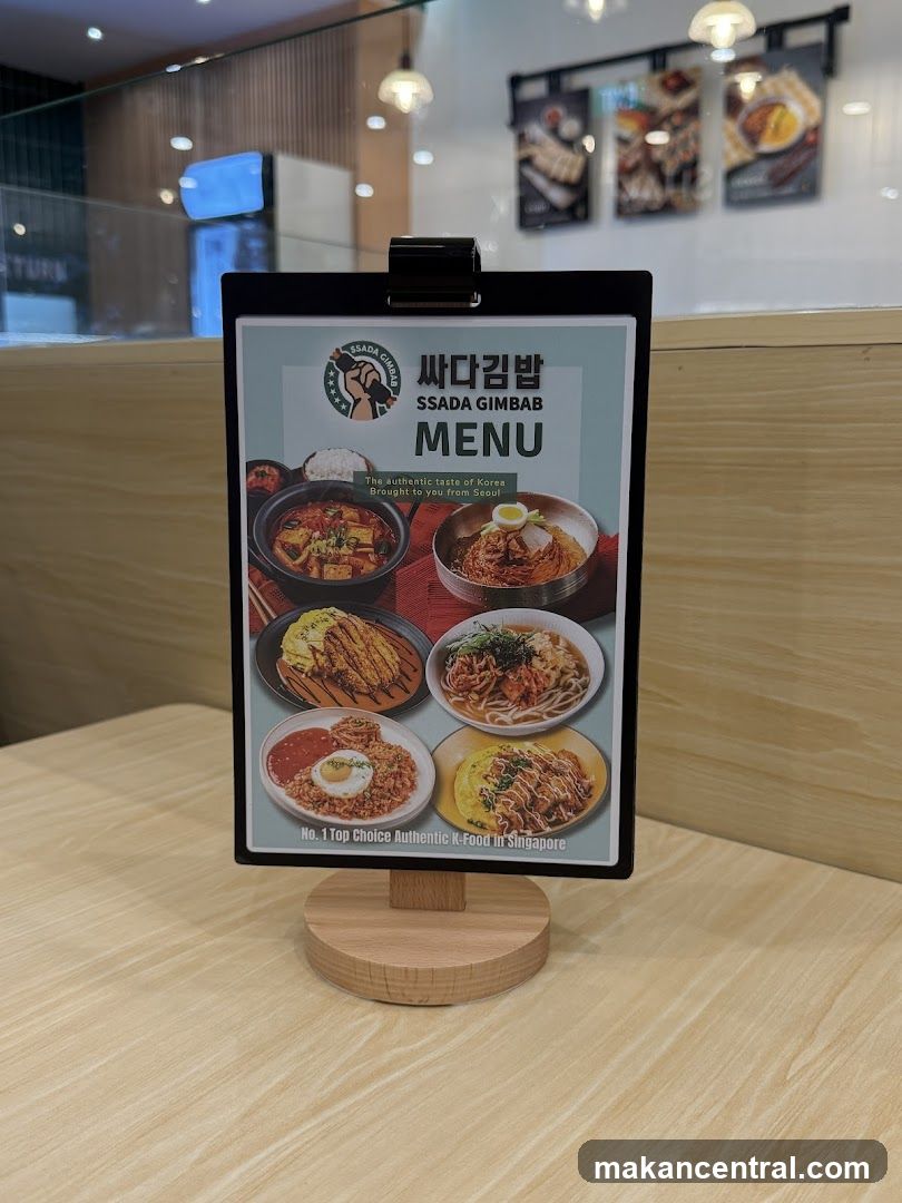 SSADA GIMBAP MENU