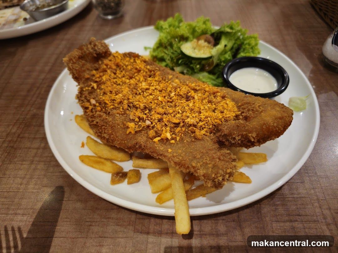 Fish and Chips with Side Salad
