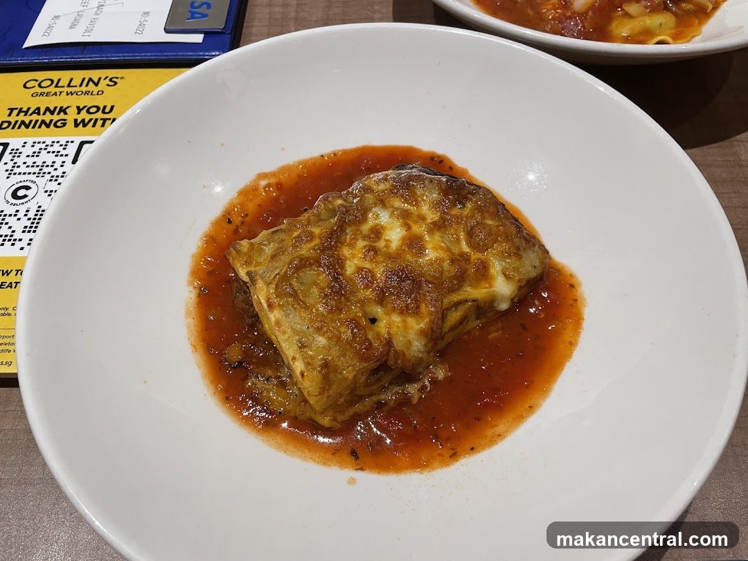 Food served at dining table