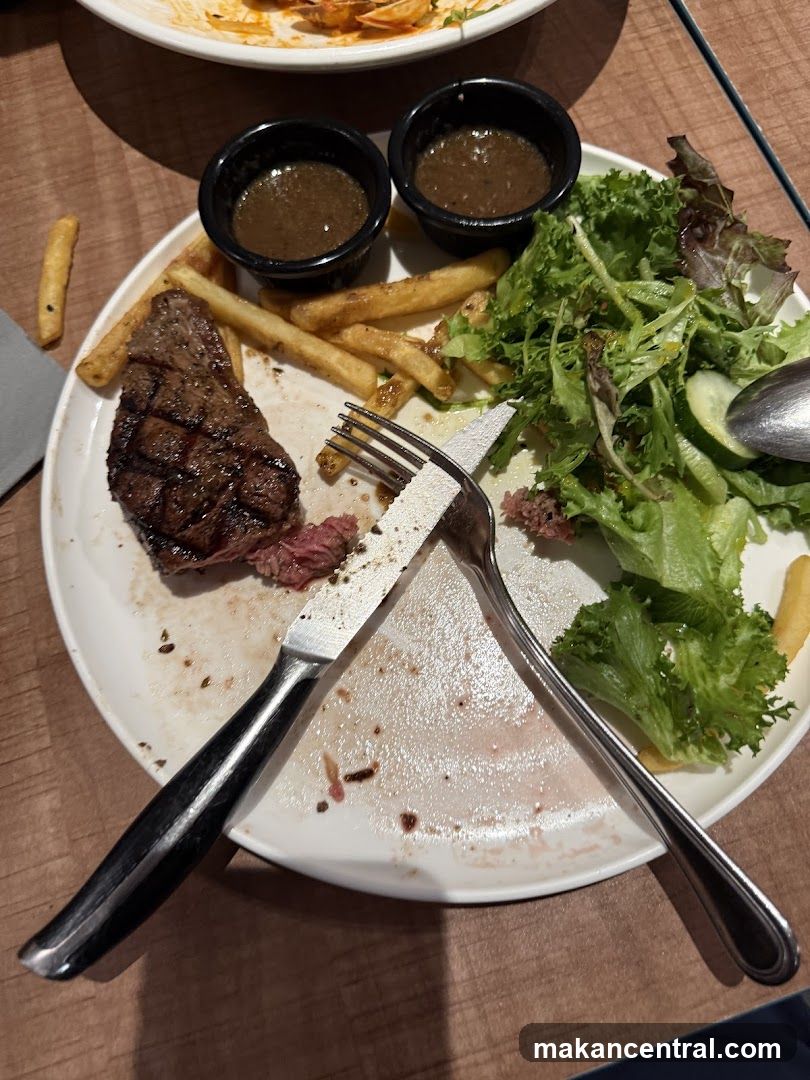 Restaurant Plate After Eating