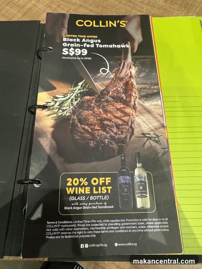 Collins' Promotional Flyer