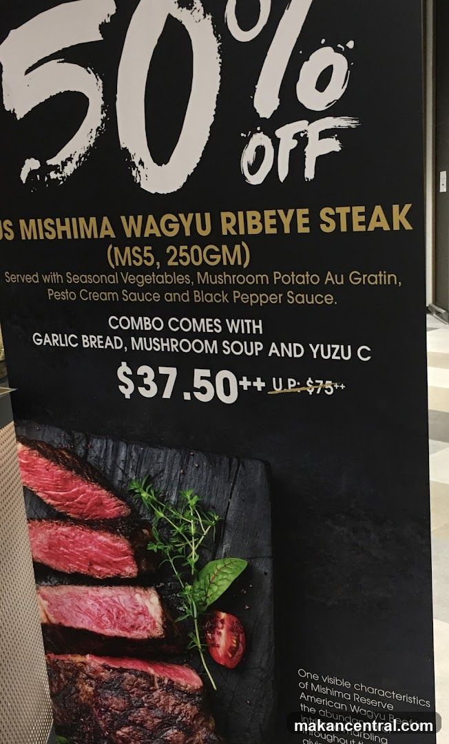 Promotional Poster for Steak Sale