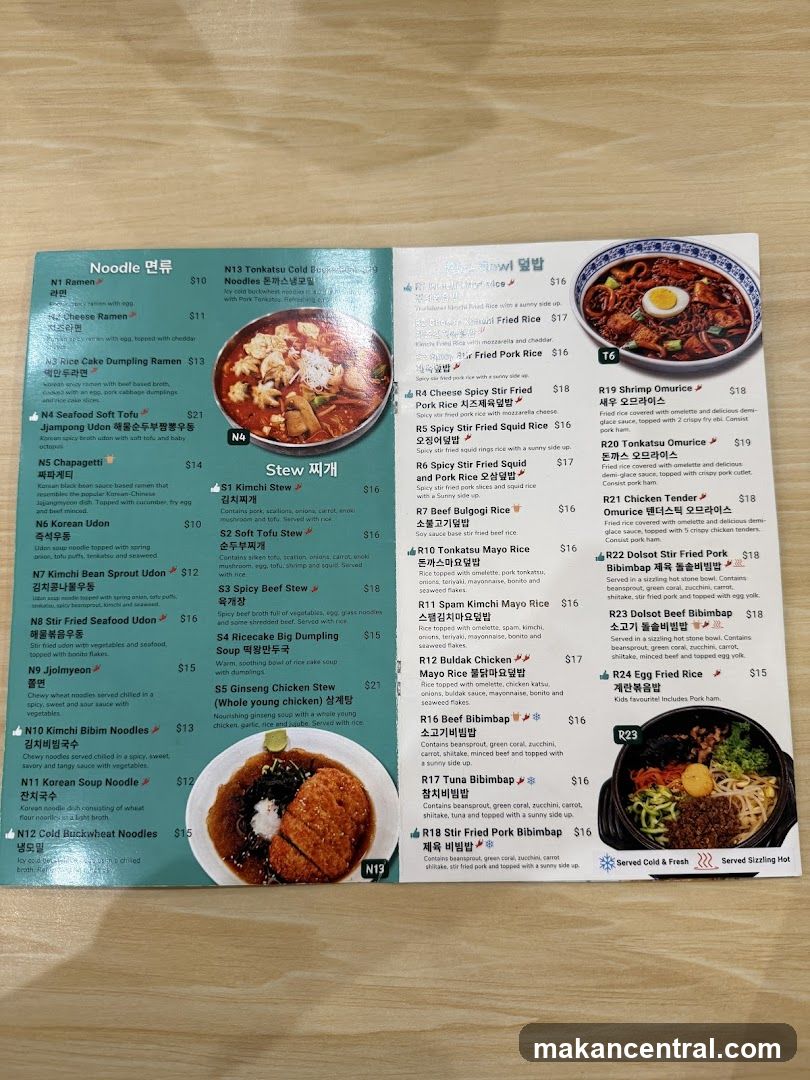 Restaurant Menu