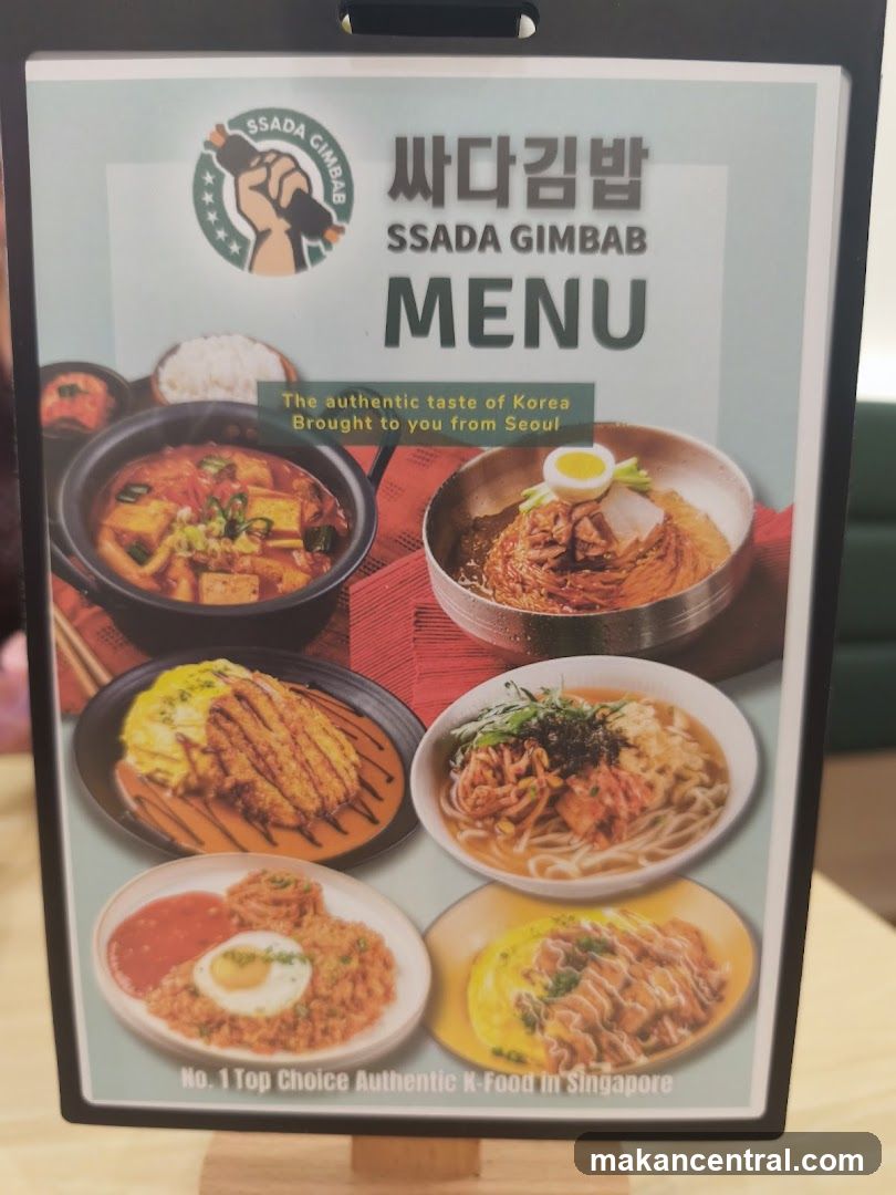 SSADA GIMBAP MENU