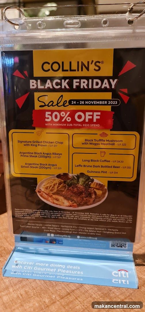 Collin's Black Friday Sale Advertisement