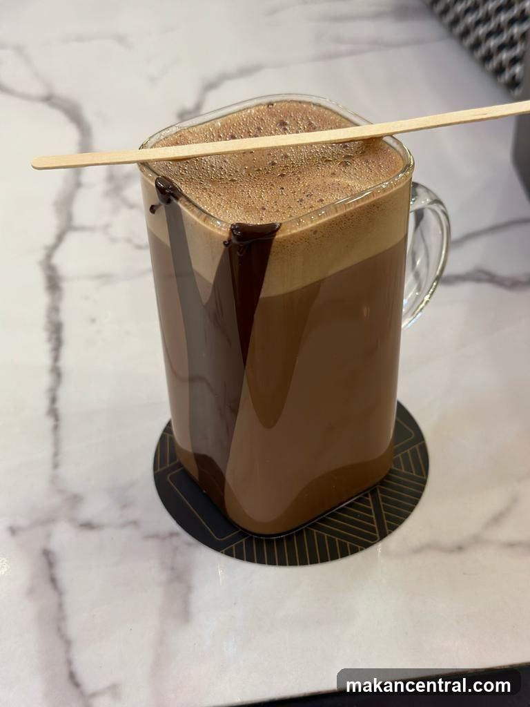 Hot Chocolate in Glass Mug