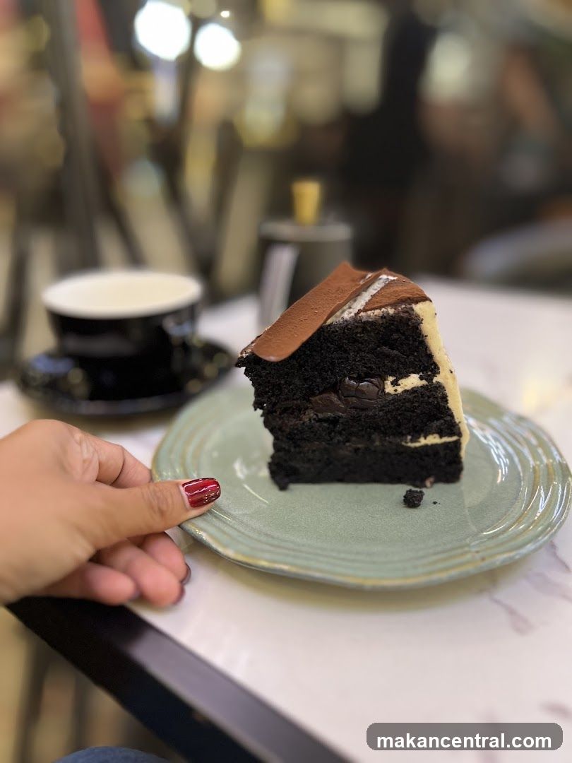 Cake and Coffee at Café