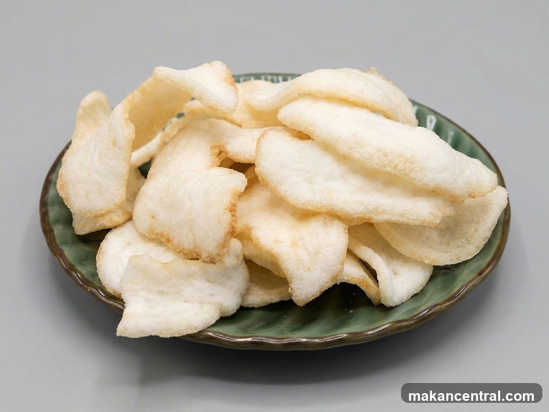 Crunchy Snack Chips on Plate