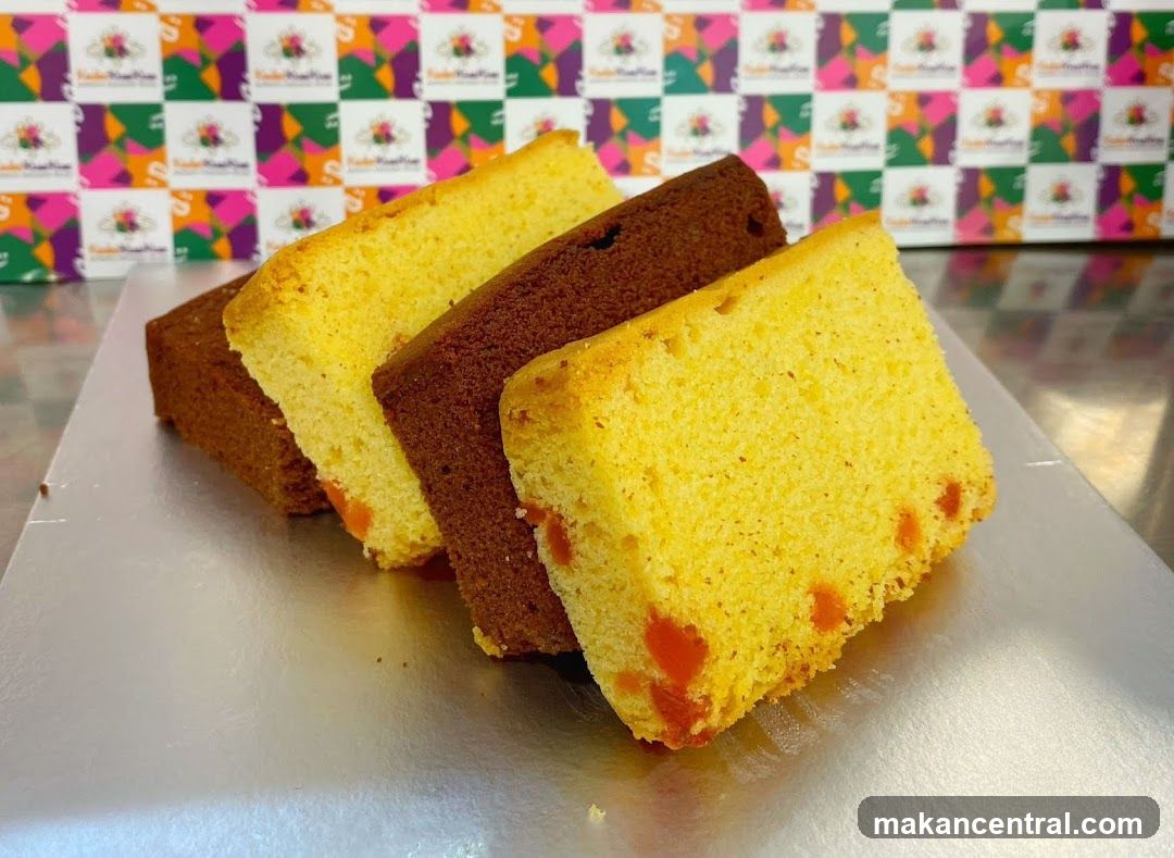 Cakes on display